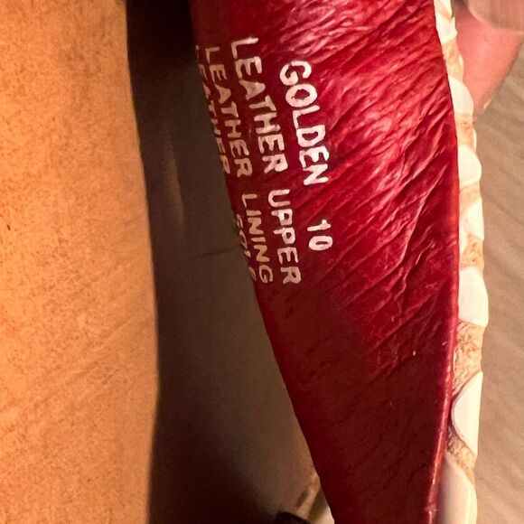 Freebird by Steven Golden Cream Leather Snake Embossed Slide Sandals Size 10 - Picture 7 of 10